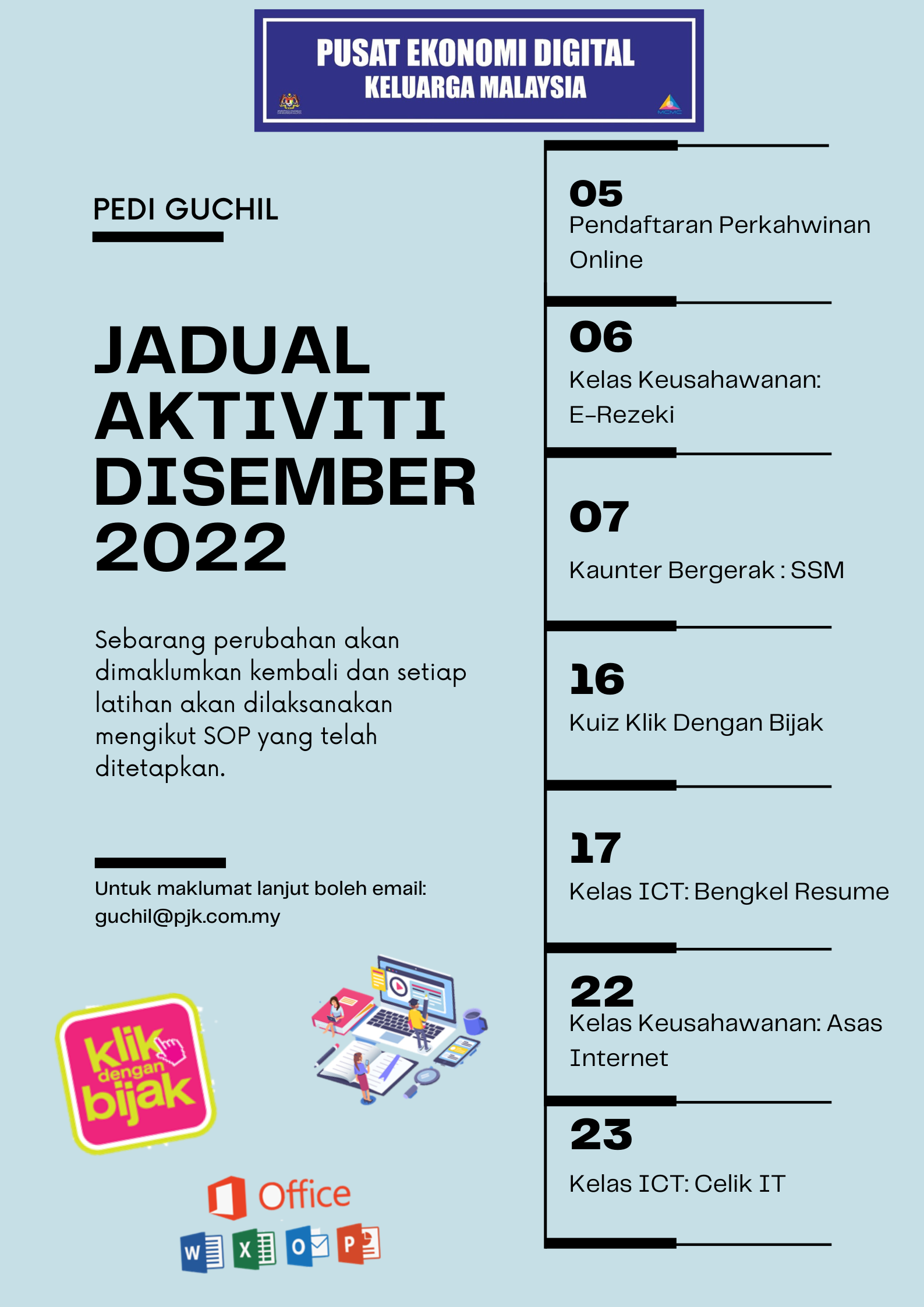 Jadual Aktiviti 12