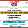 Notis Penutupan NADI Guchil